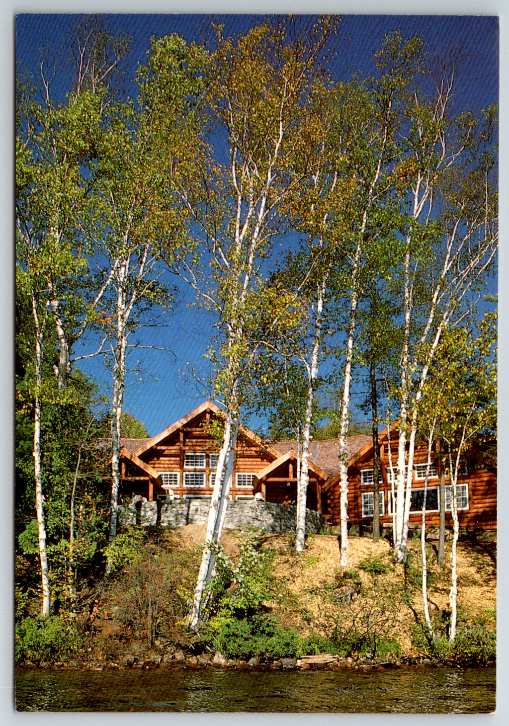 c1980s Main Lodge Minnowbrook Adirondack Syracuse Blue Mt. Lake NY Continental
