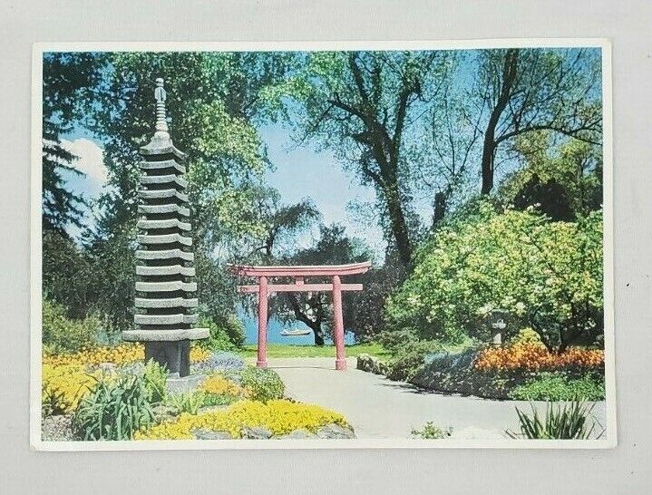 KARLSRUHE i.B. Stadtgarden: Japan-Garten - Unposted Postcard - Made In Germany