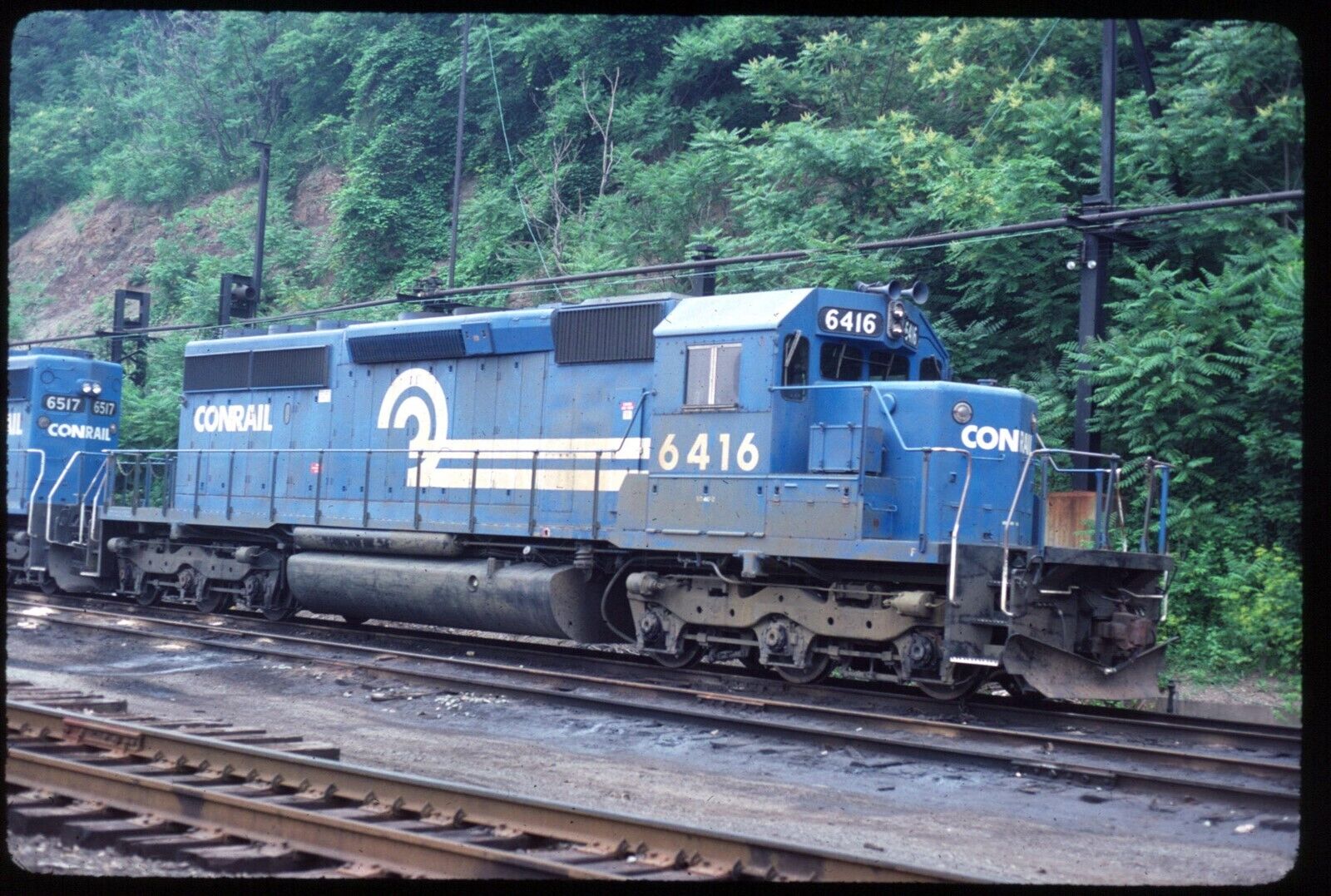 Original Rail Slide - CR Conrail 6416 Pittsburgh PA 6-24-1980