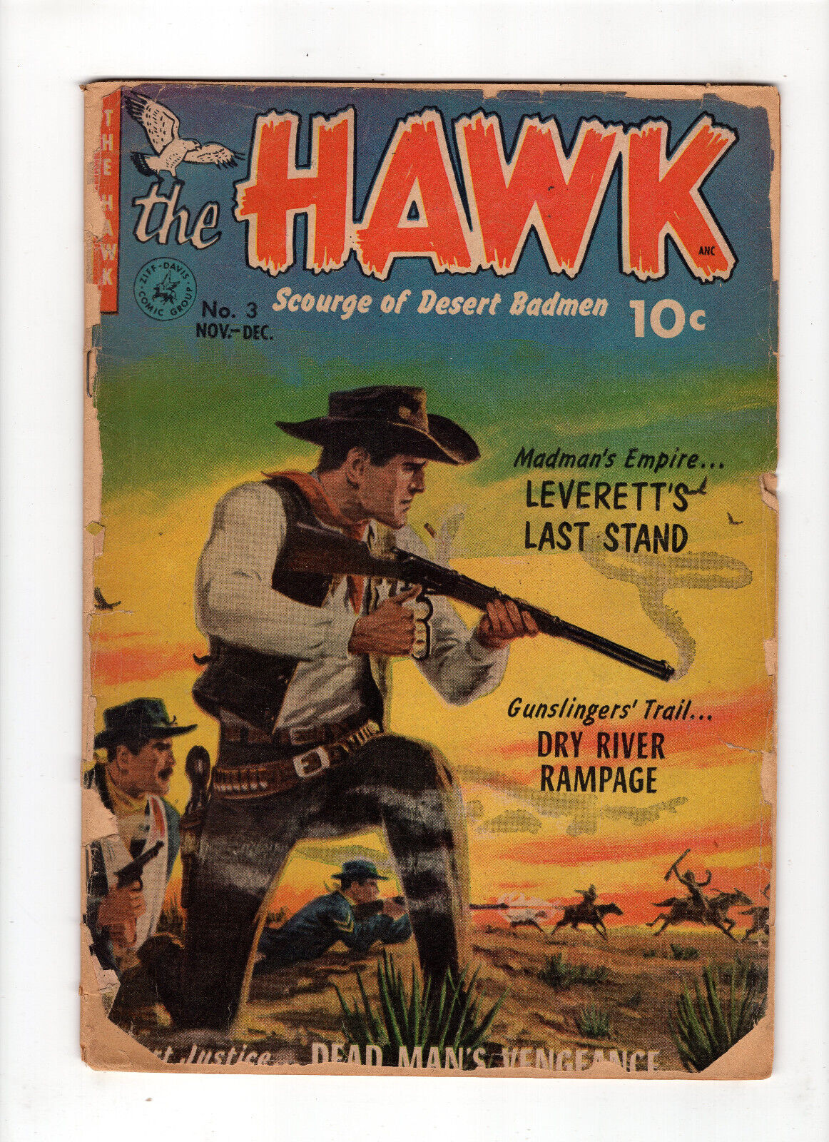 The Hawk #3 (1952, Ziff Davis Comics) Low Grade