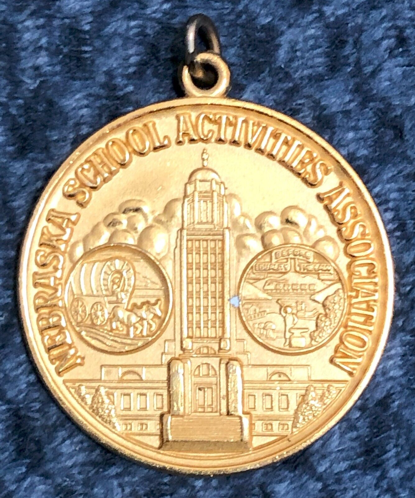 Medal, Nebraska School Activities Assn., District - 1990, Speech, Duet Acting, C