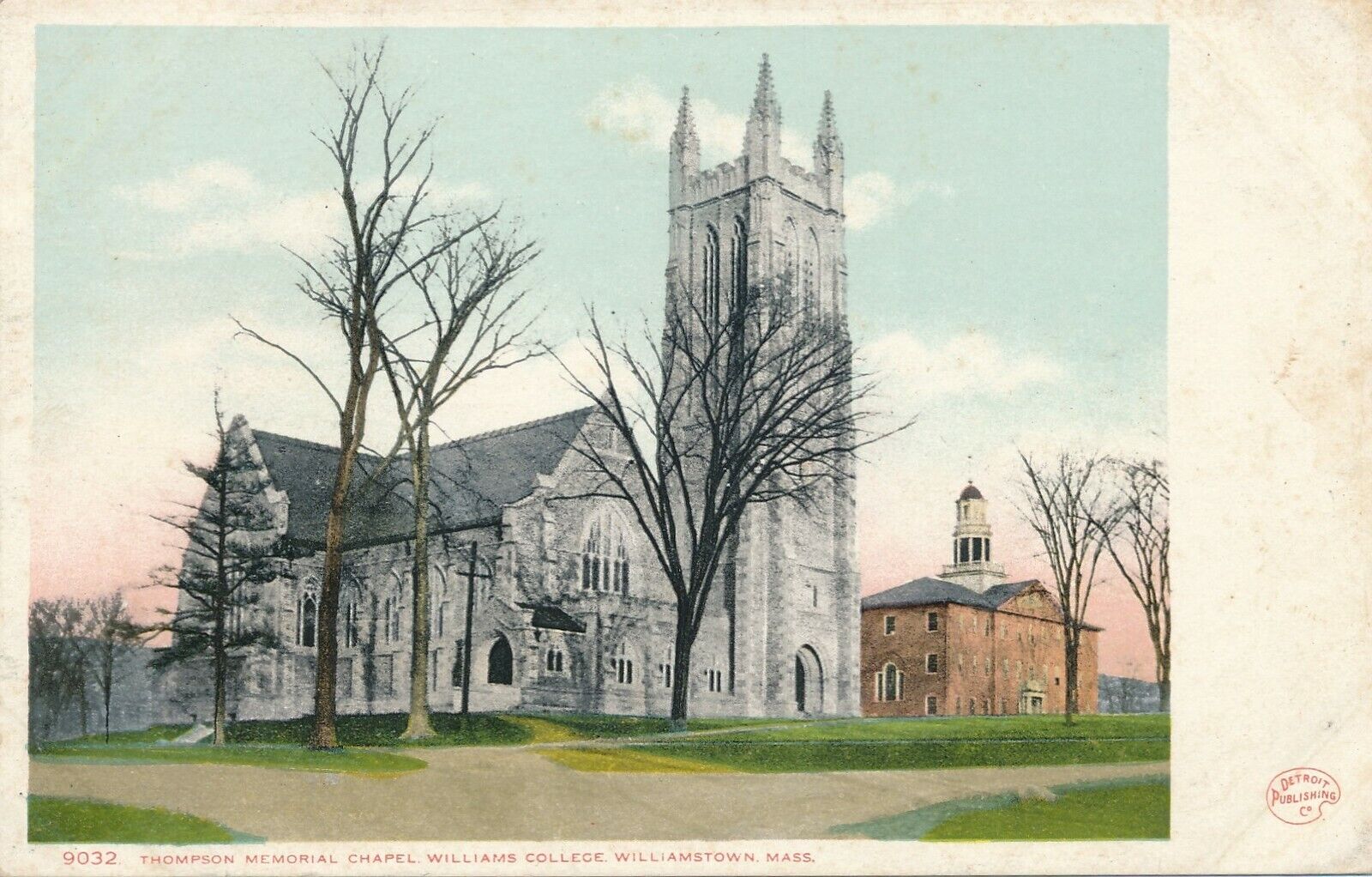 WILLIAMSTOWN MA – Williams College Thompson Memorial Chapel – udb (pre 1908)