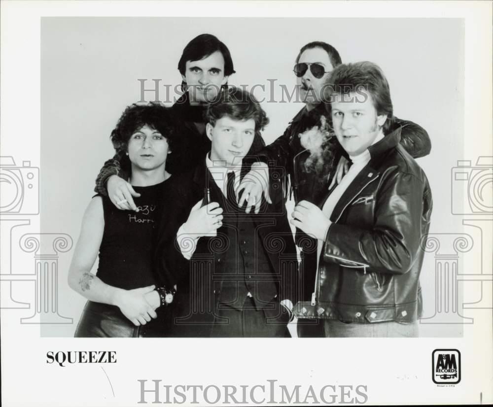 1985 Press Photo Squeeze, Music Group - lrp91999