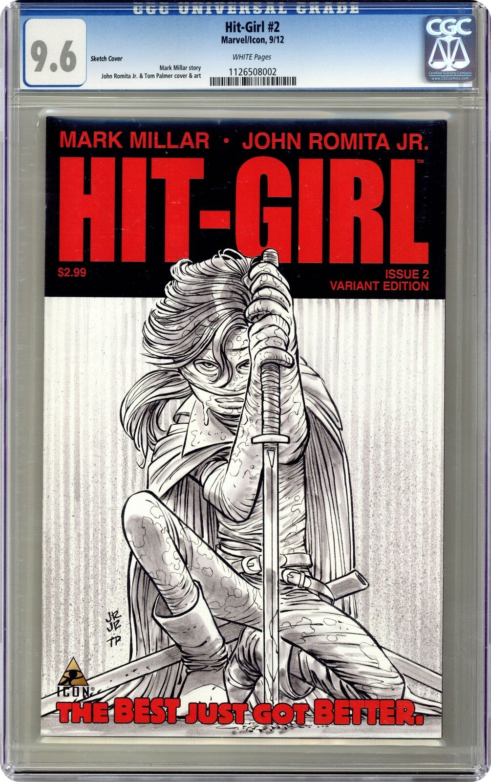 Hit-Girl #2B Romita Sketch Variant CGC 9.6 2012 1126508002