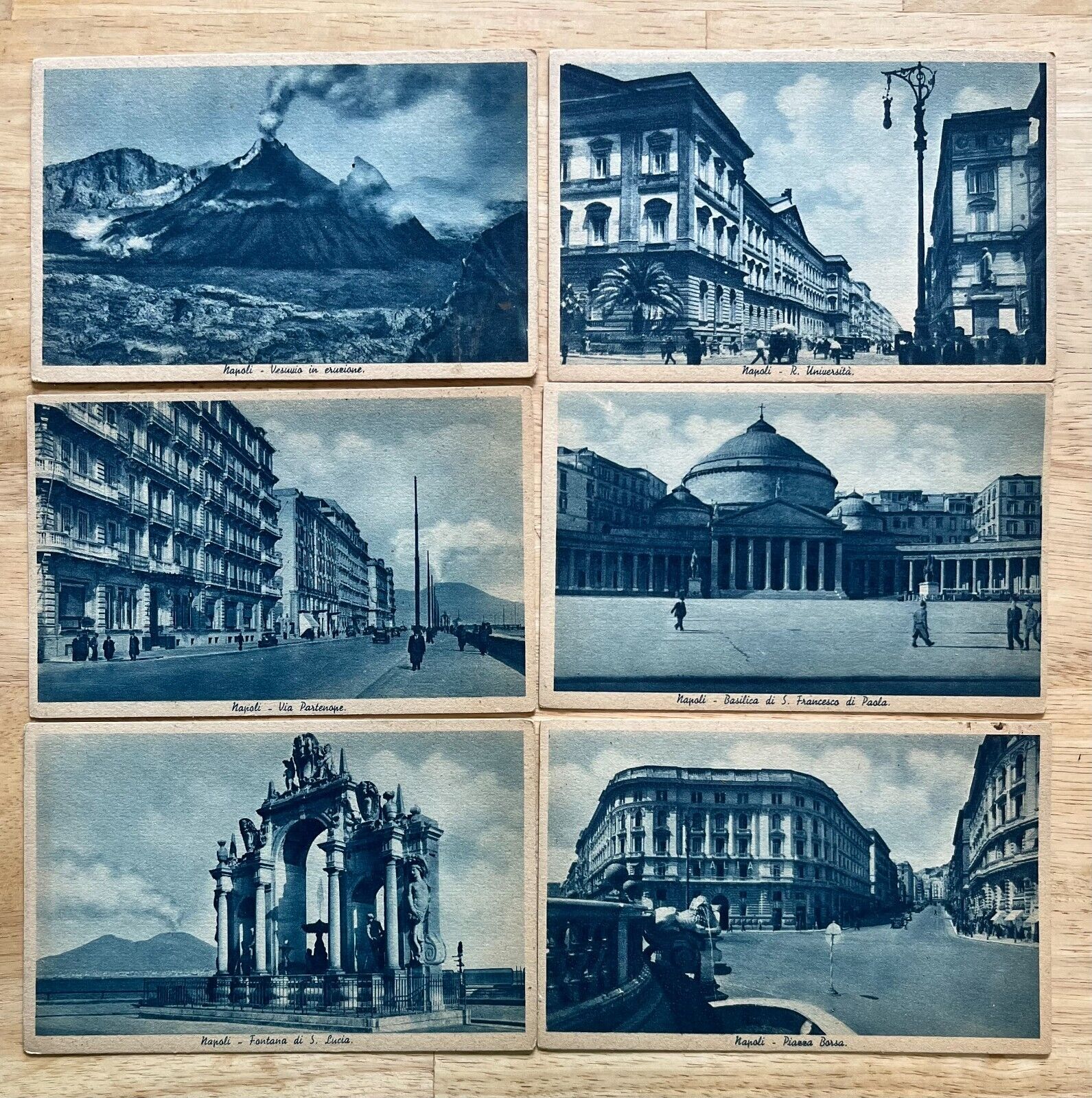 NAPOLI, ITALY: Vintage 1930\'s Set of 6 \