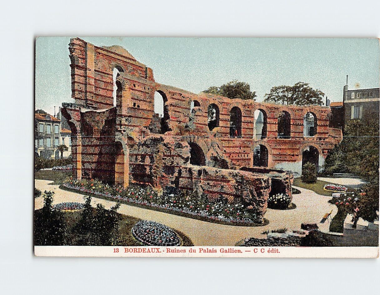 Postcard Ruines du Palais Gallien, Bordeaux, France