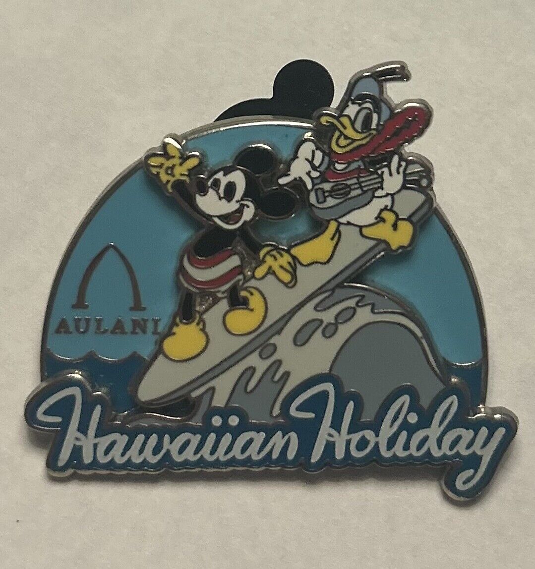 Disney - Aulani Hawaiian Holiday - Mickey Mouse & Donald Duck Surfing Pin