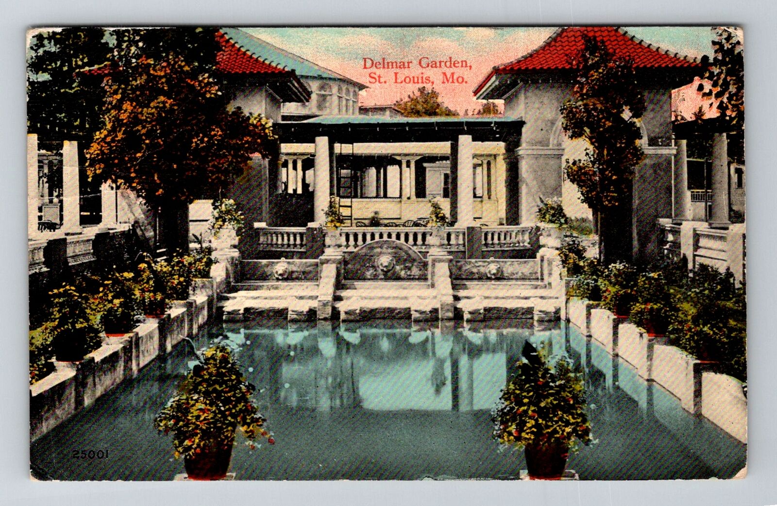 St Louis MO-Missouri, Delmar Garden, c1915 Vintage Souvenir Postcard