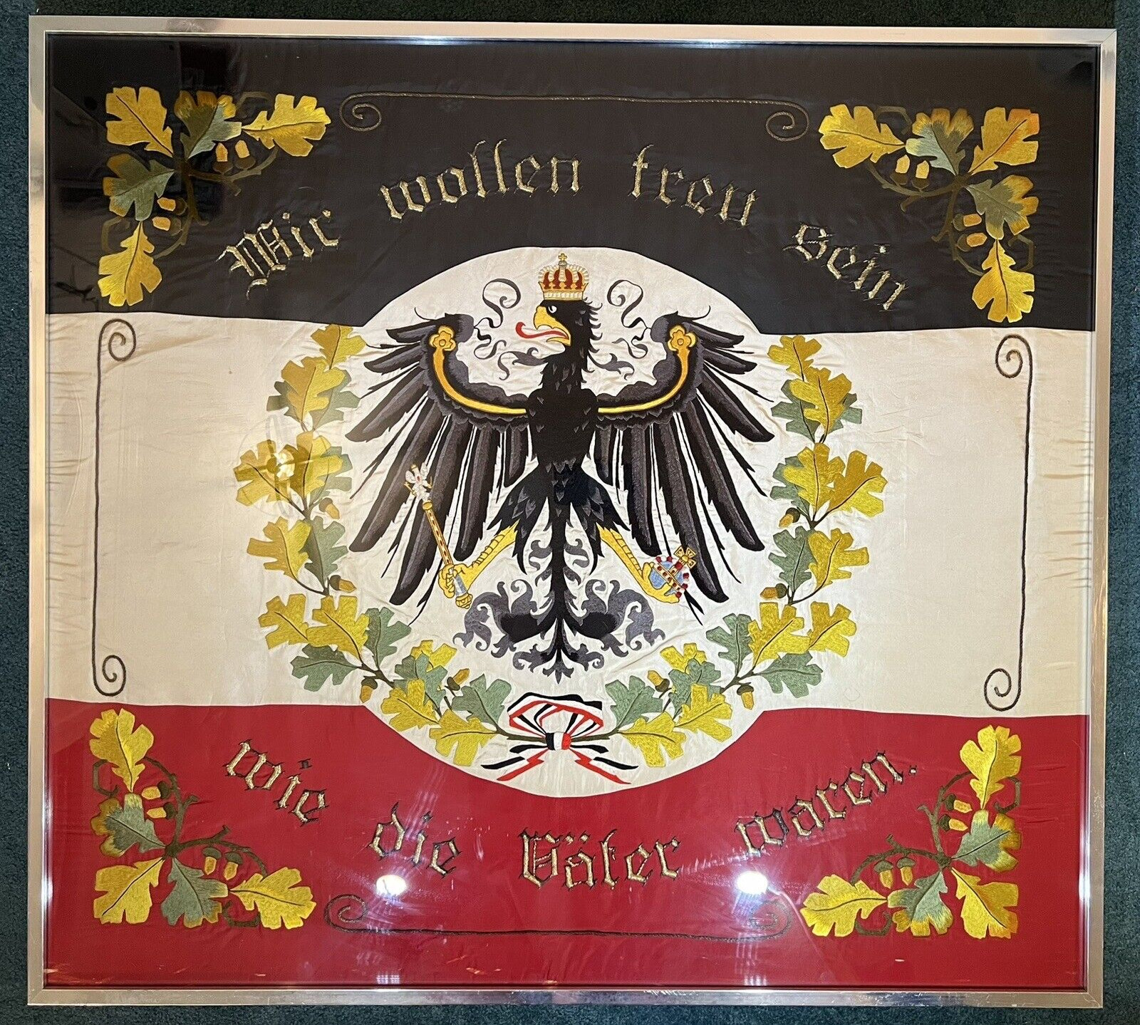 Pre World War 1 WW1 WWI Imperial Prussian German Veterans Banner Flag Regimental