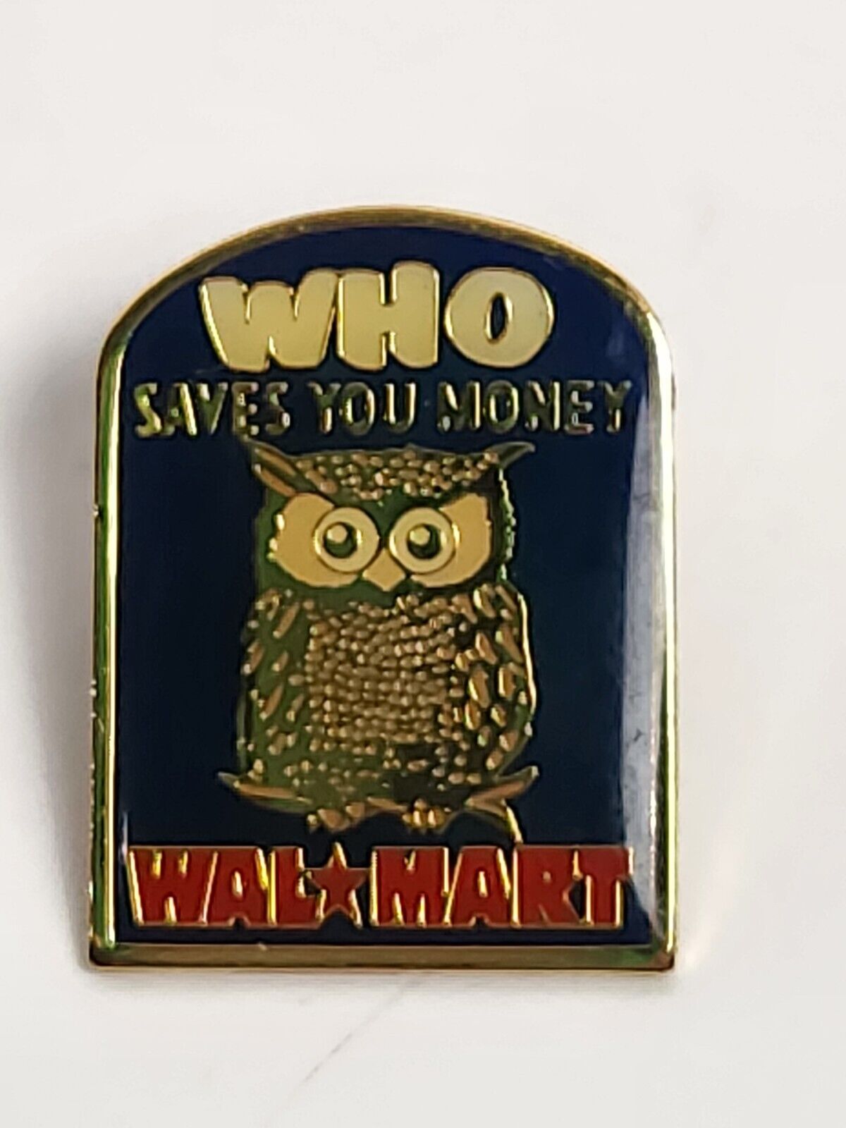 Walmart Hogeye Who Saves You Money Owl Lapel Hat Pin