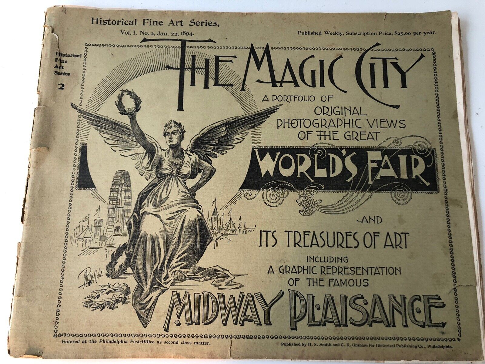 Historical Fine Art Series The Magic City World\'s Fair Vol. 1 #2 Jan 22 1894