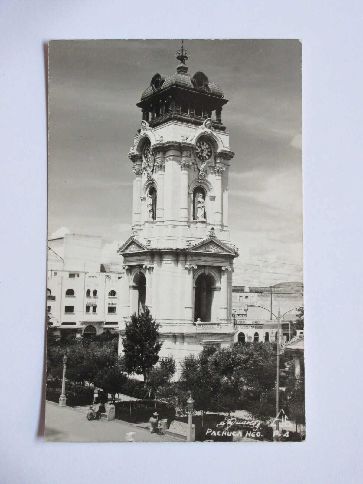 1961 View of Pachuca MEXICO Vintage Real Photo Postcard