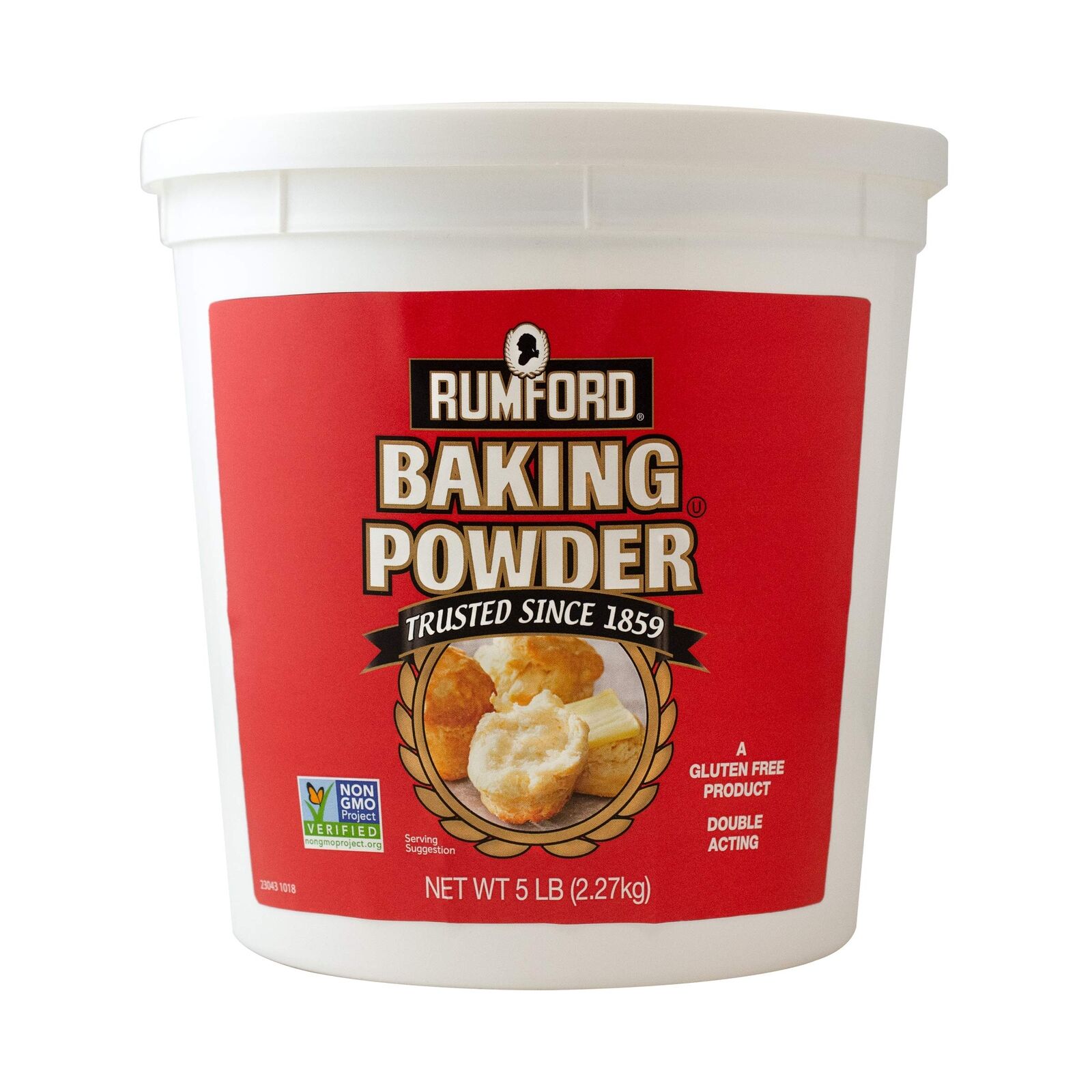 Rumford Non GMO Double Acting Baking Powder, 5 Pound -- 6 per case.