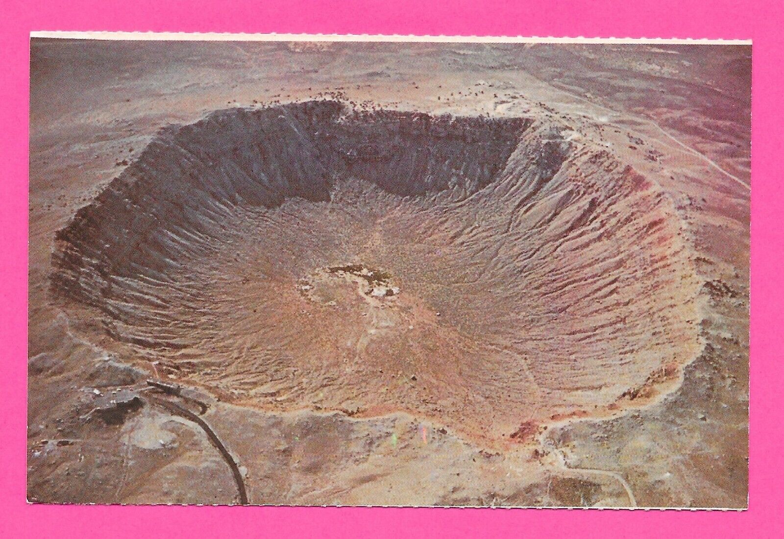 The Great Meteor Crater of Arizona - Aerial View Post Card