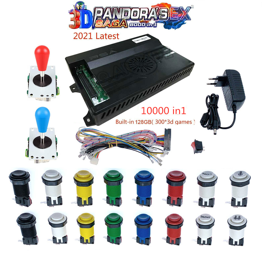 Pandora saga box kit 10000 in 1 Arcade Console kit Joystick American Button HDMI