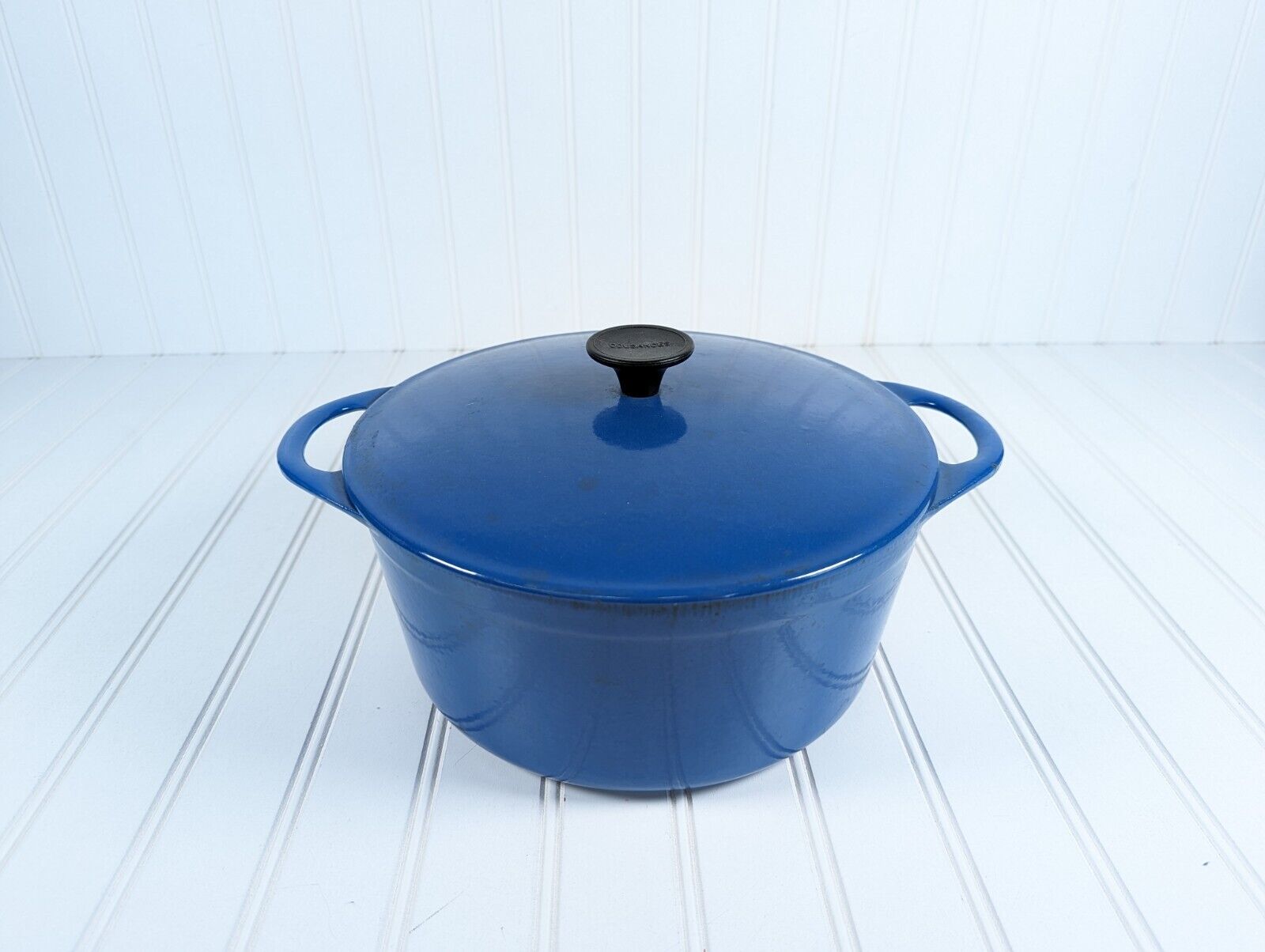 Cousances Le Creuset Blue #24 Enamel Cast Iron Dutch Oven Made In France