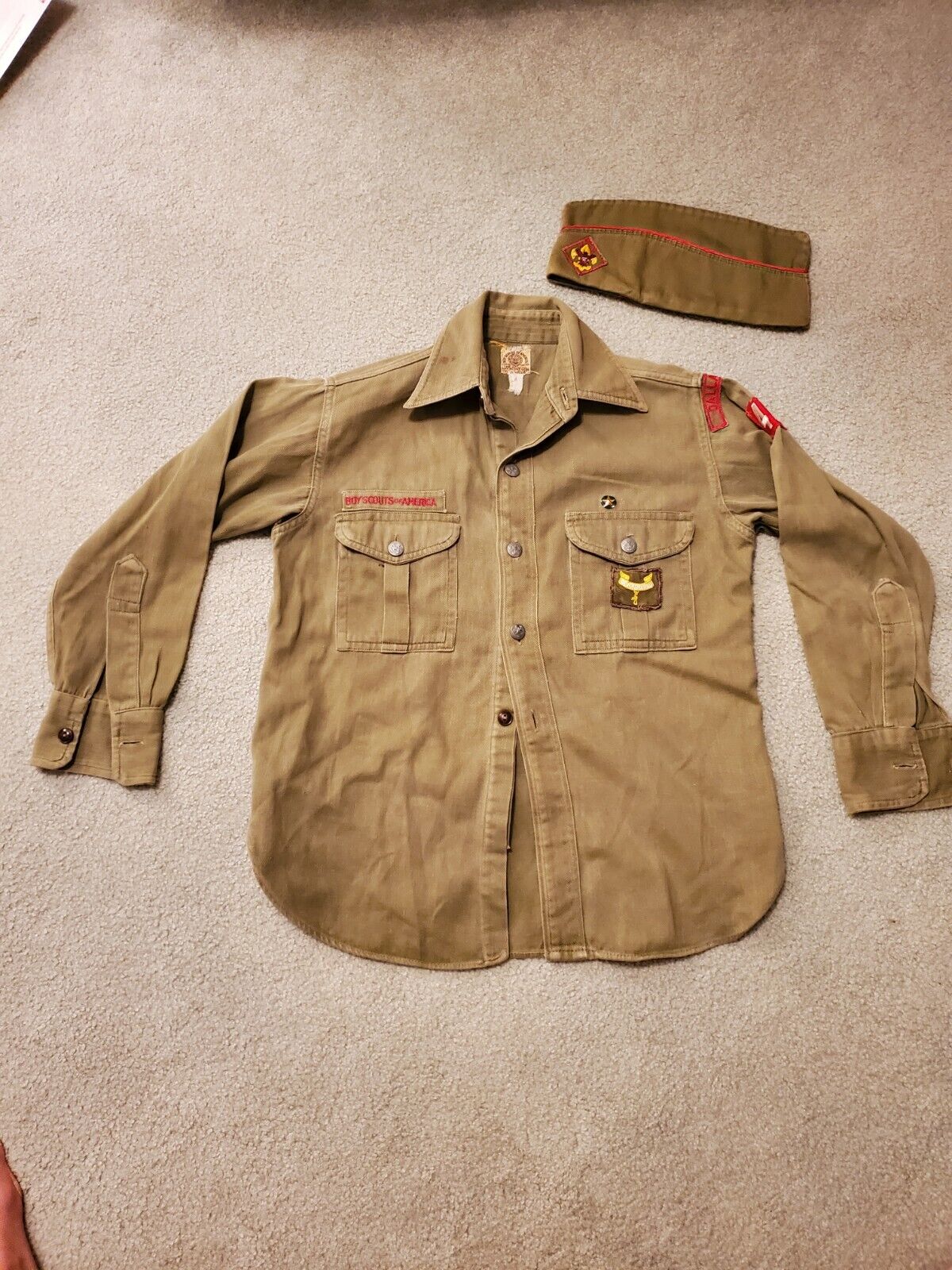 Vintage BOY Scout Shirt and Hat
