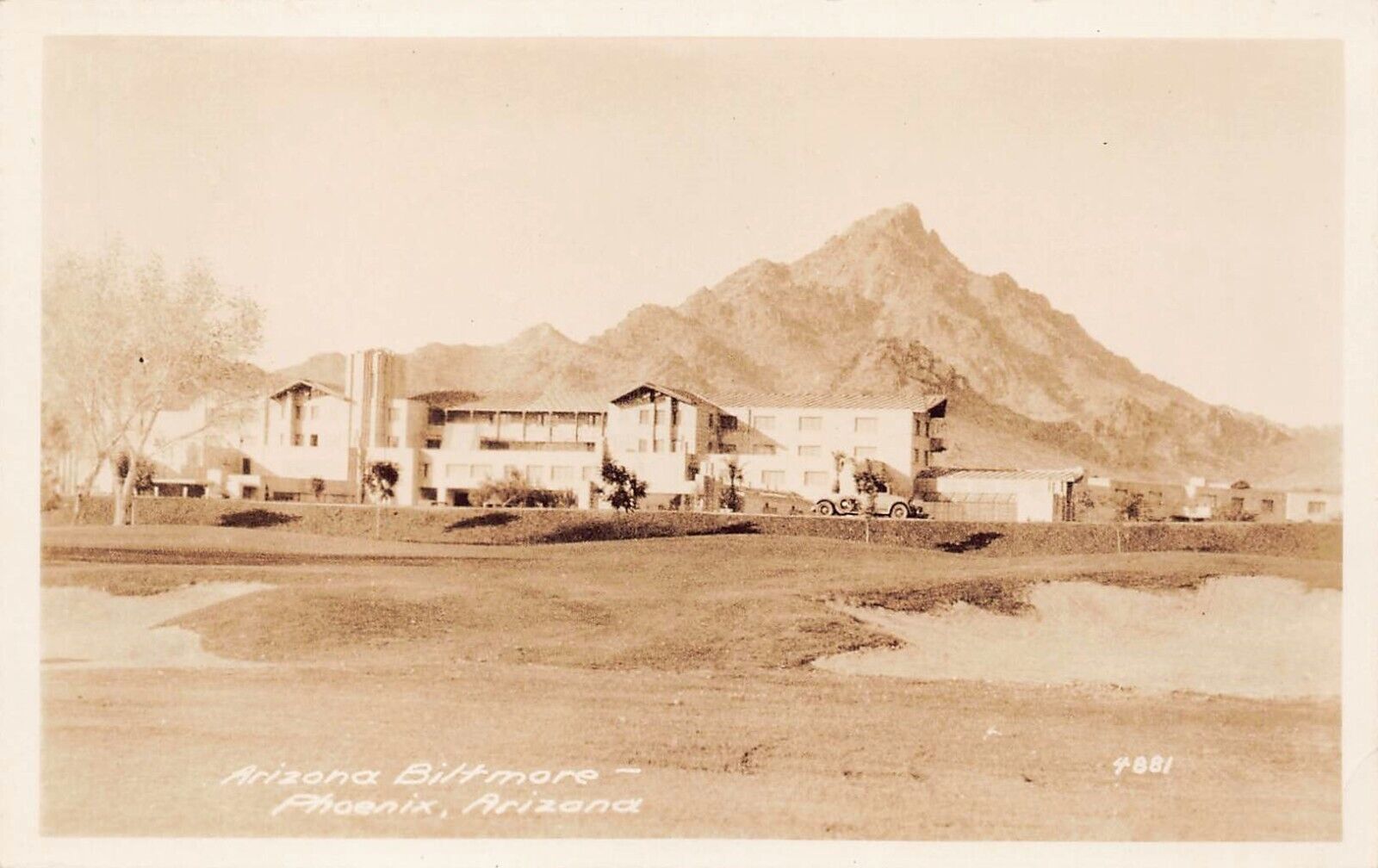 RPPC Phoenix AZ Arizona Biltmore Waldorf Astoria Hotel Photo Postcard D40