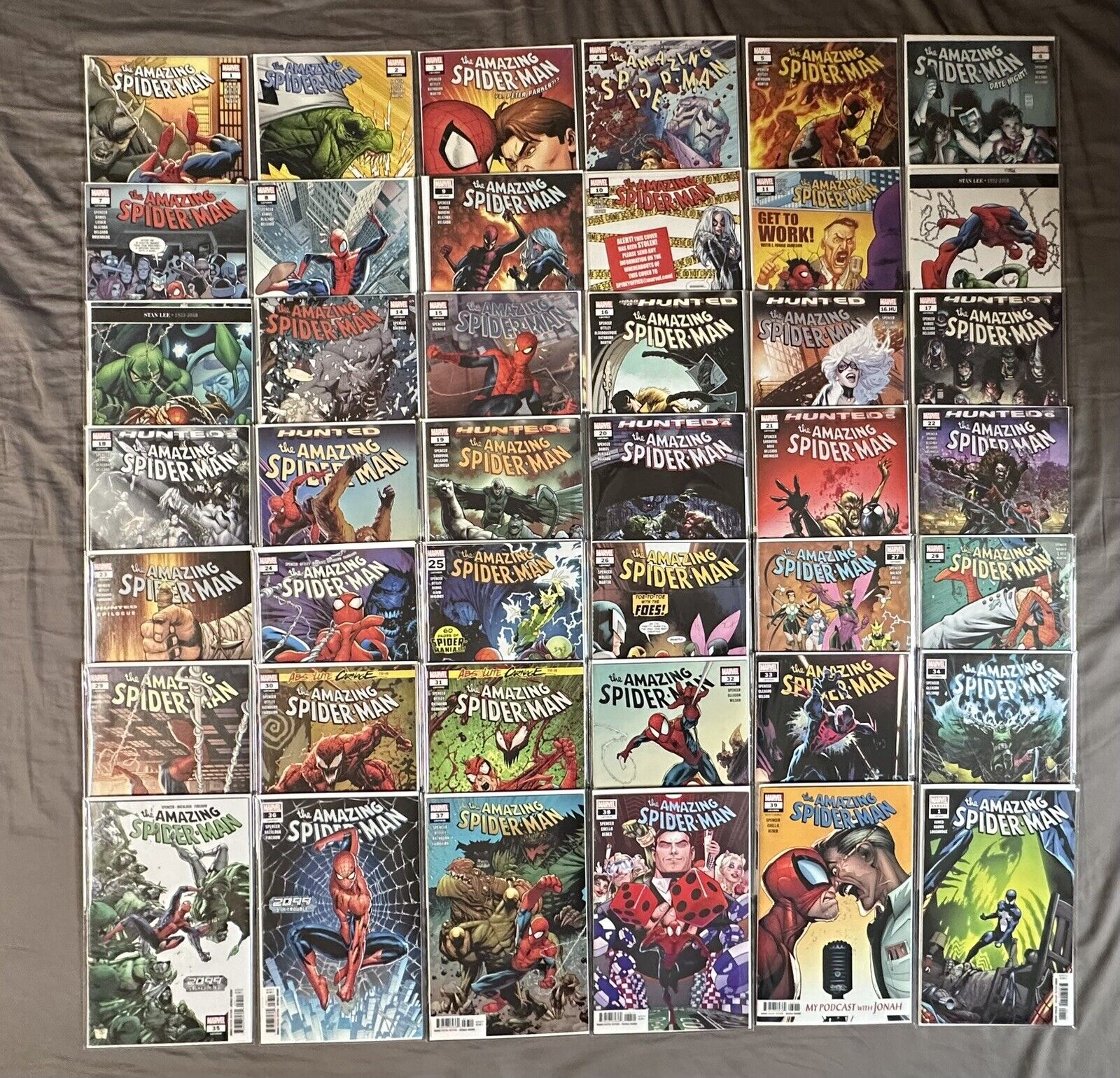 The Amazing Spider-Man Vol. 5 2019 Comic Lot #1-39 LGY 802-840 + Annual 1 LGY 43