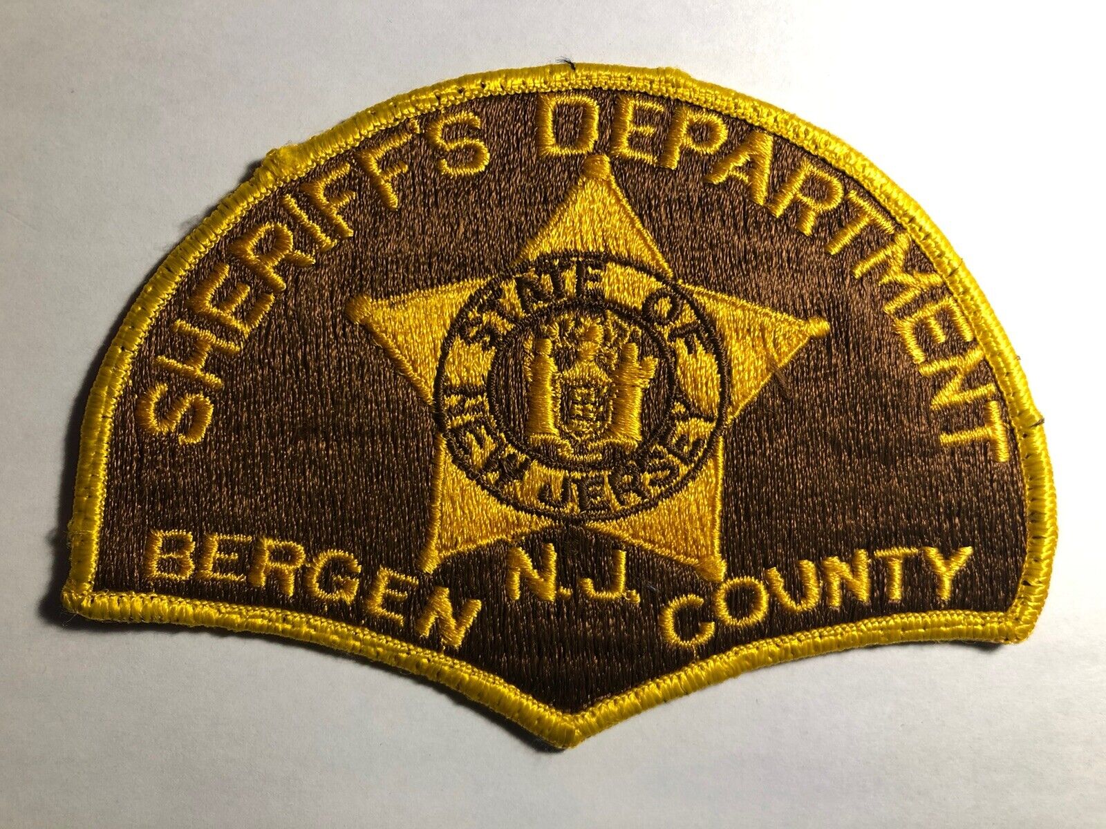 Bergen County New Jersey Sheriff Patch