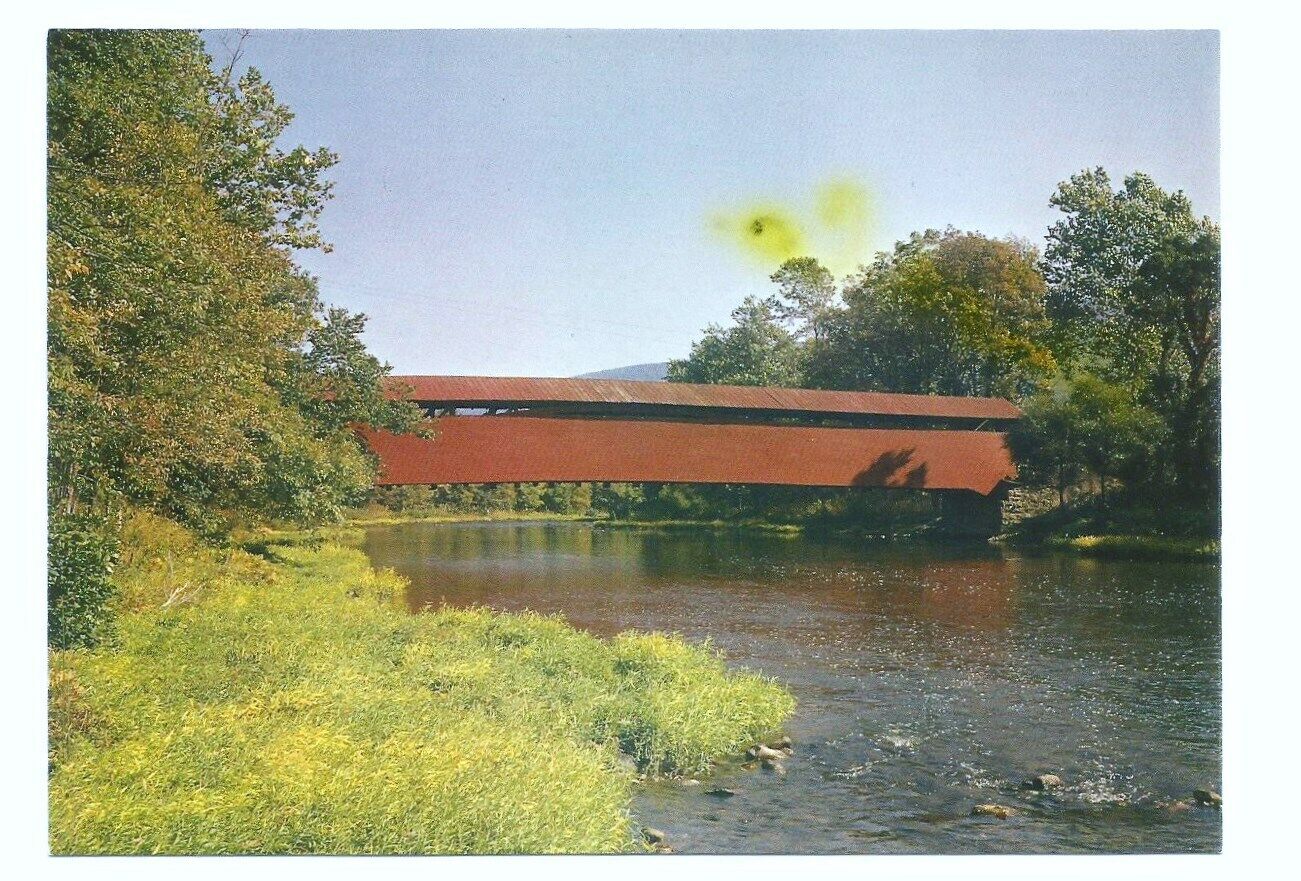 Millmont PA Postcard Pennsylvania Covered Bridge Penns Creek