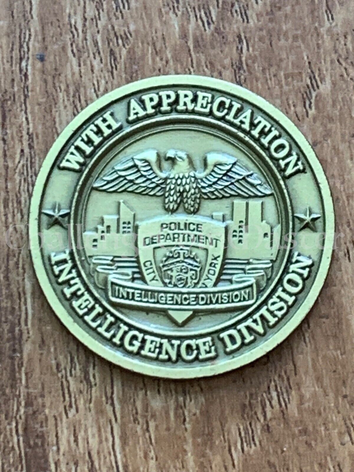 E96 NYPD Intelligence Division New York Police Challenge Coin
