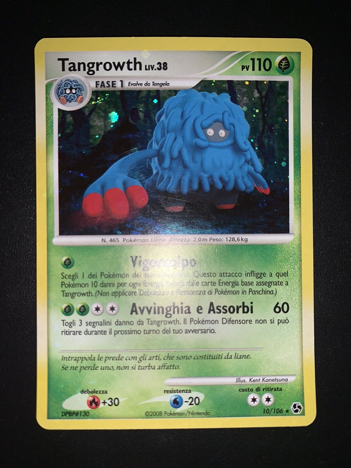 Pokemon Card Tangrowth Lv.38 10/106 Legendary Encounters Holo Ita Italian