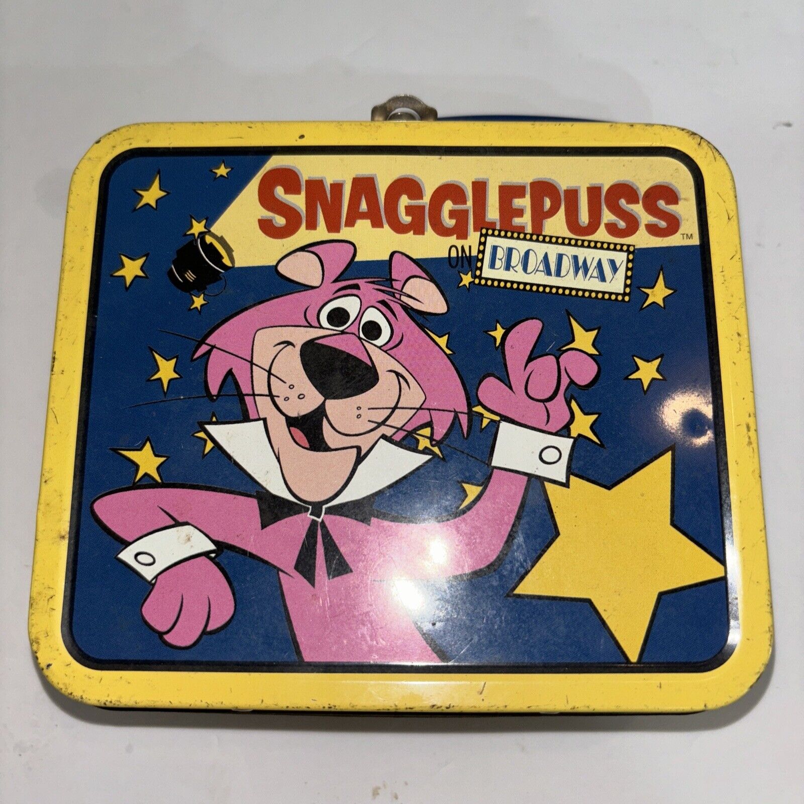 Vintage 1999 Hanna-Barbera Snagglepuss Broadway Small Metal Lunch Box