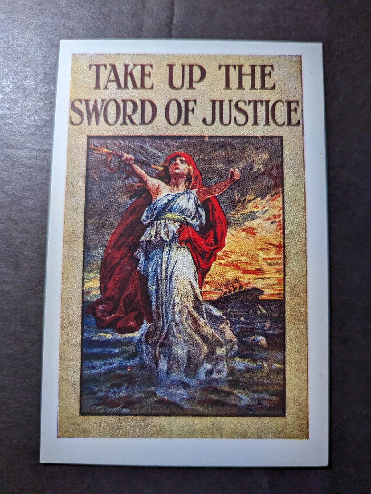 Mint France Recruitment Postcard Take Up The Sword of Justice