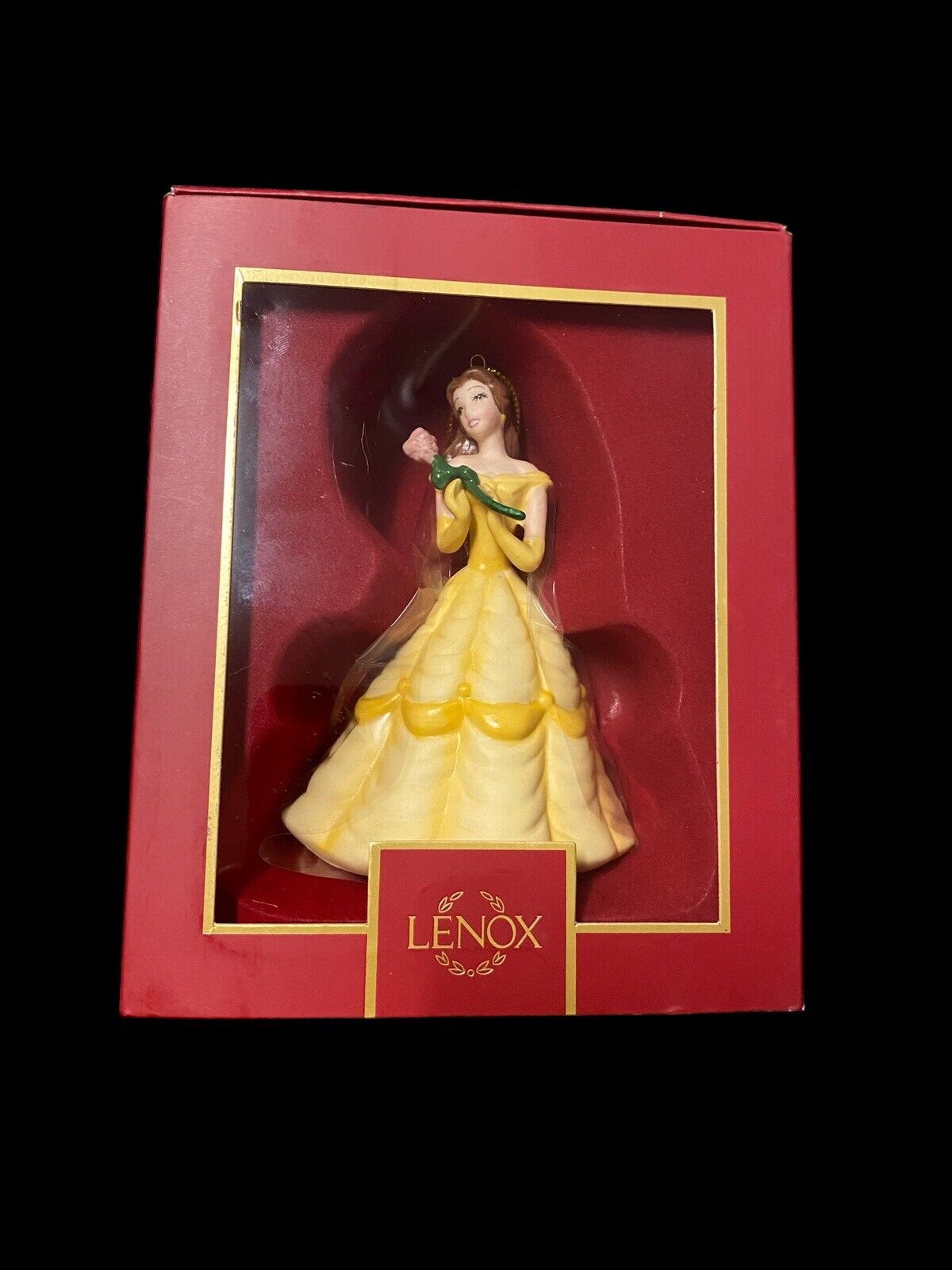 Lenox -Disney Princess Belle 30th Anniversary Ornament Beauty & The Beast -NEW
