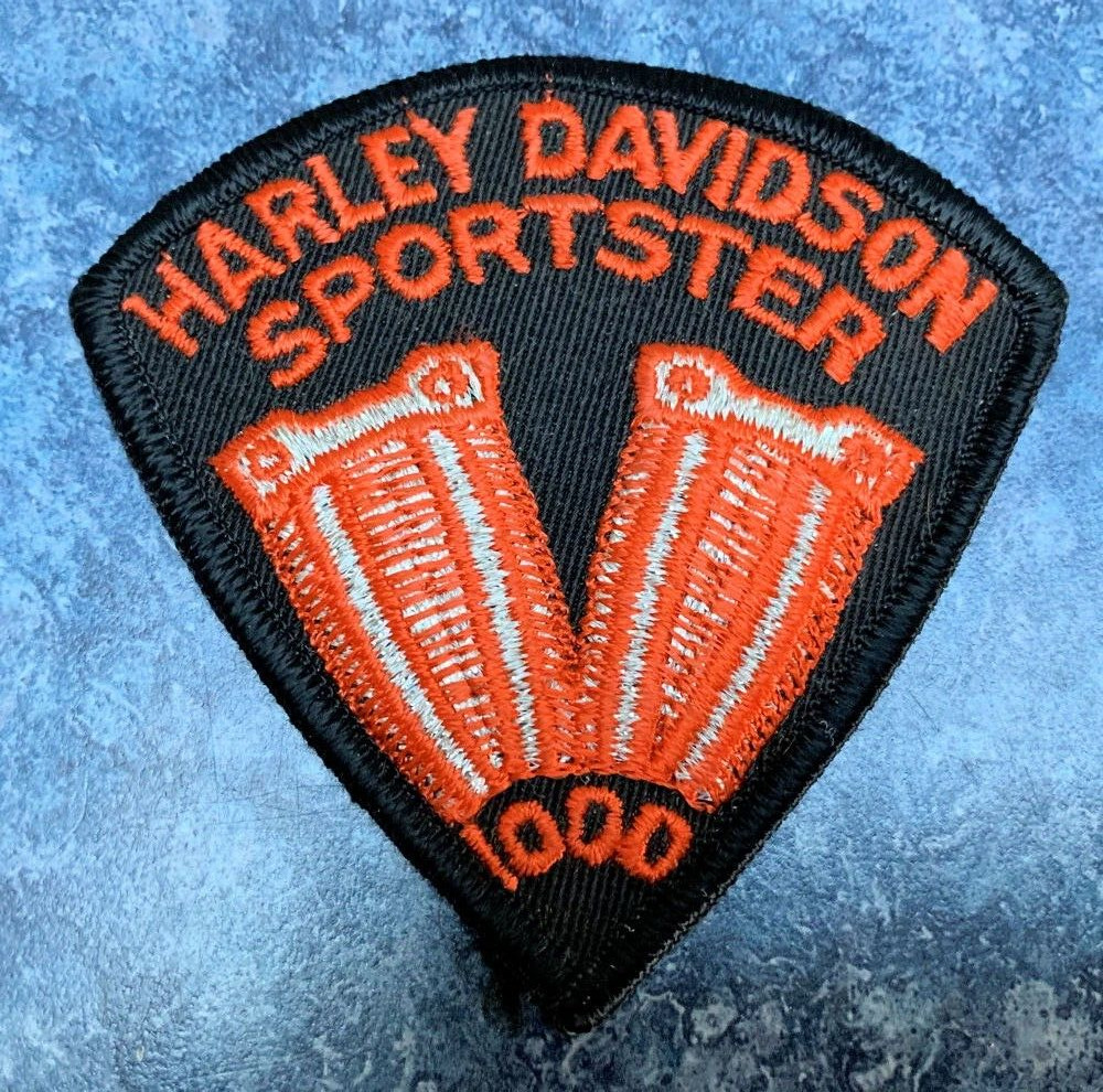 HARLEY DAVIDSON SPORTSTER 1000 Embroidered PATCH OHV V-Twin Motorcycle UNUSED