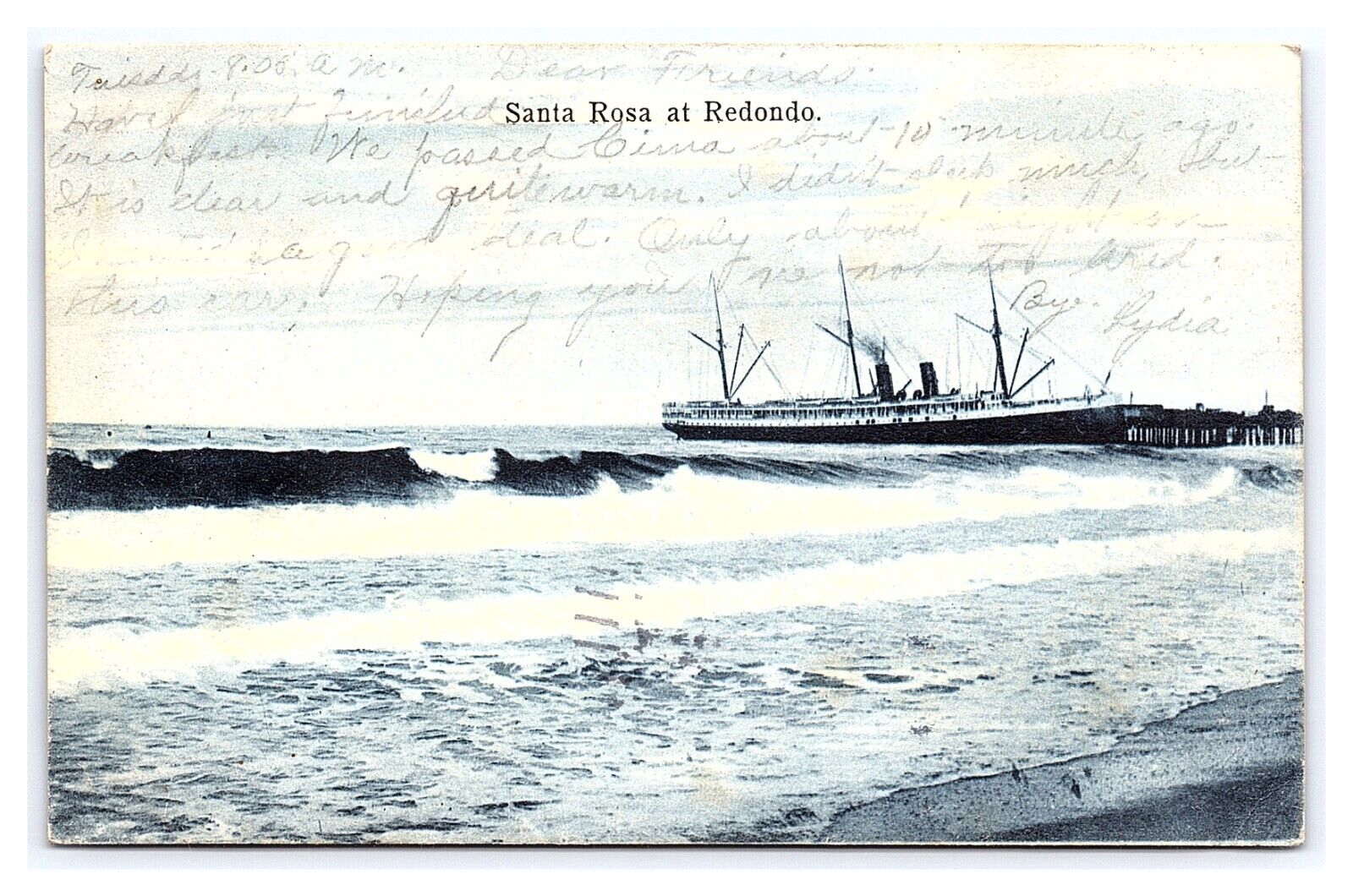 Santa Rosa At Redondo California c1907 Postcard