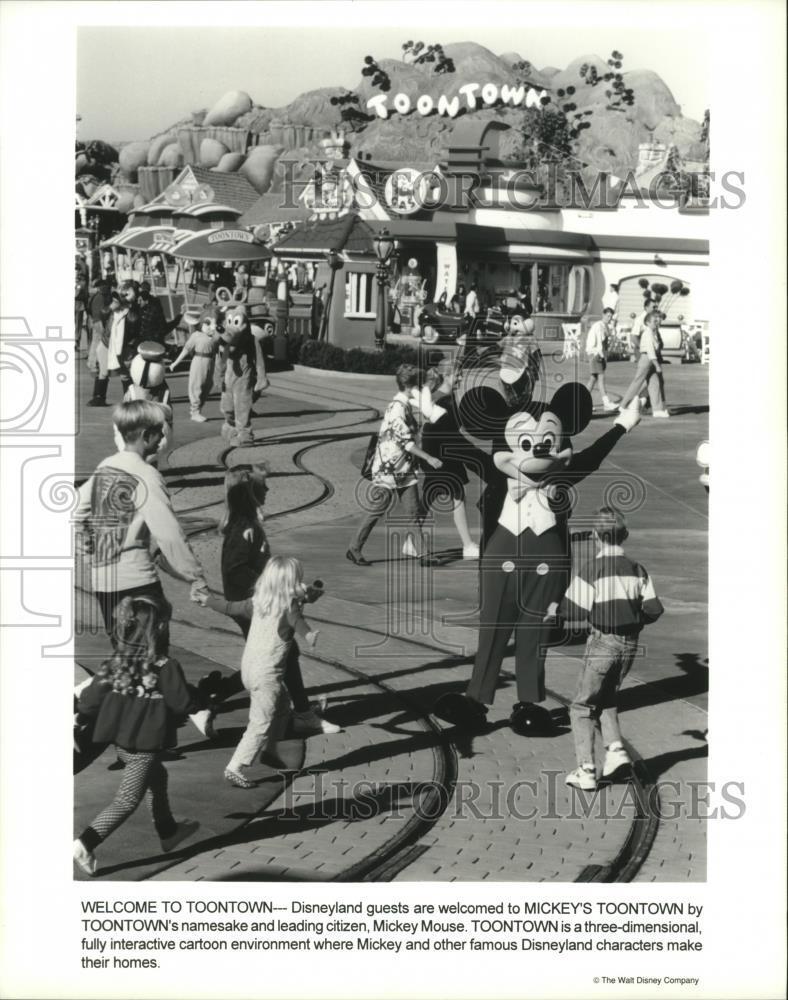 1993 Press Photo Disneyland\'s Toontown, 3 dimensional interactive cartoons