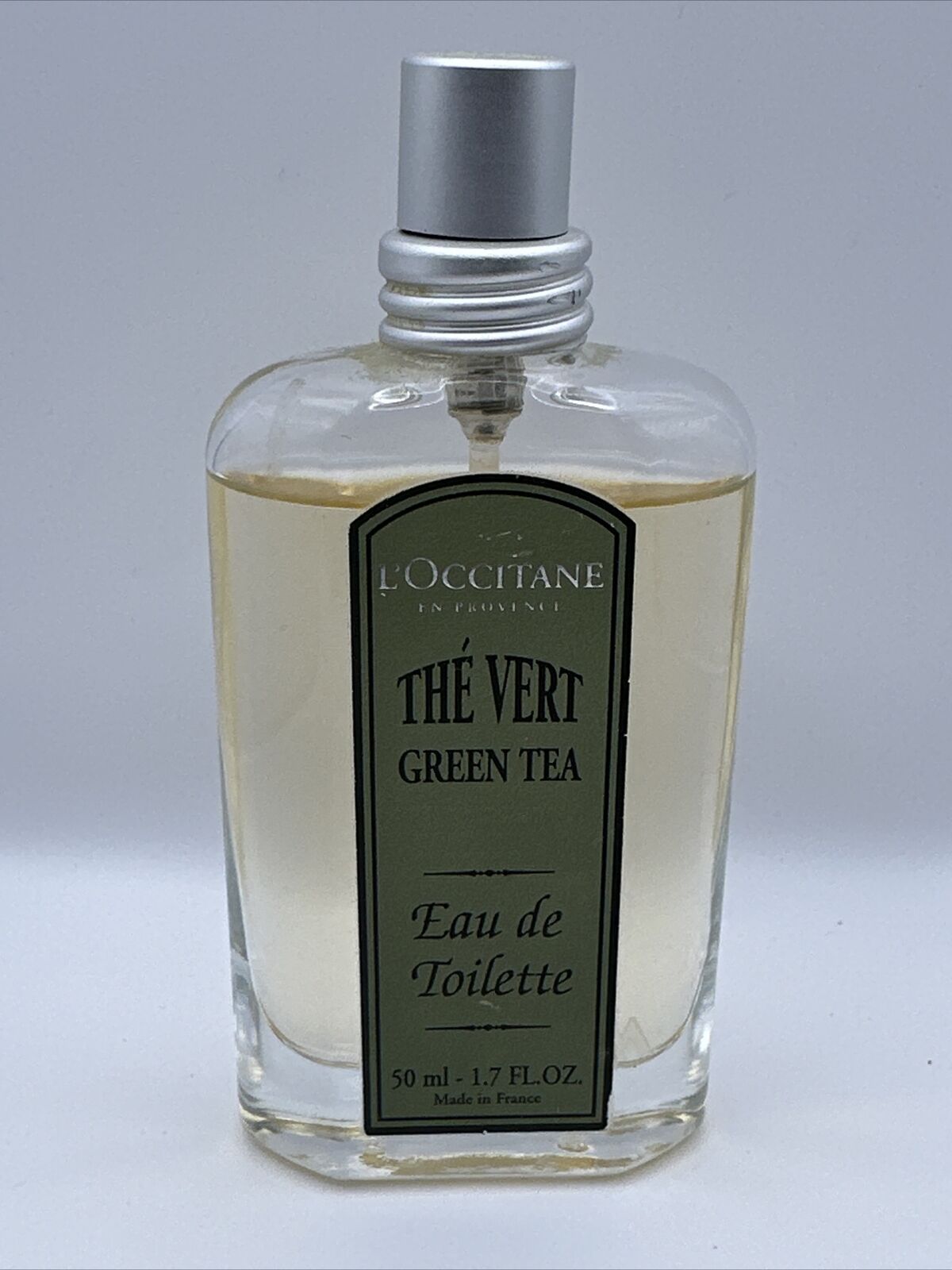 L'OCCITANE THE VERT GREEN TEA Perfume EDT Spray 1.7 oz/ 50 ml ~ 90%