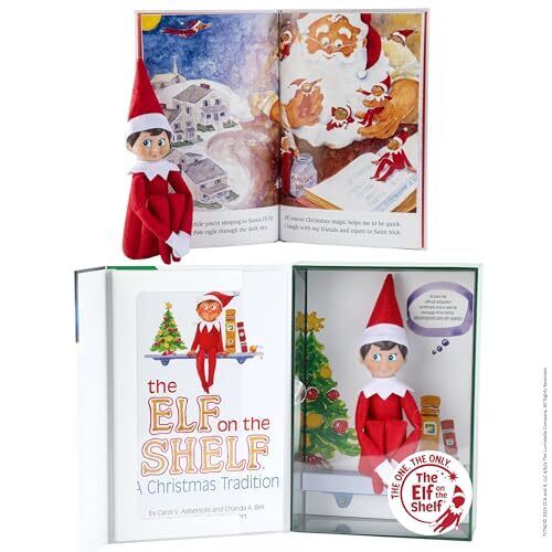 The Elf on the Shelf A Christmas Tradition - Boy Scout Elf with Blue Eyes - I...