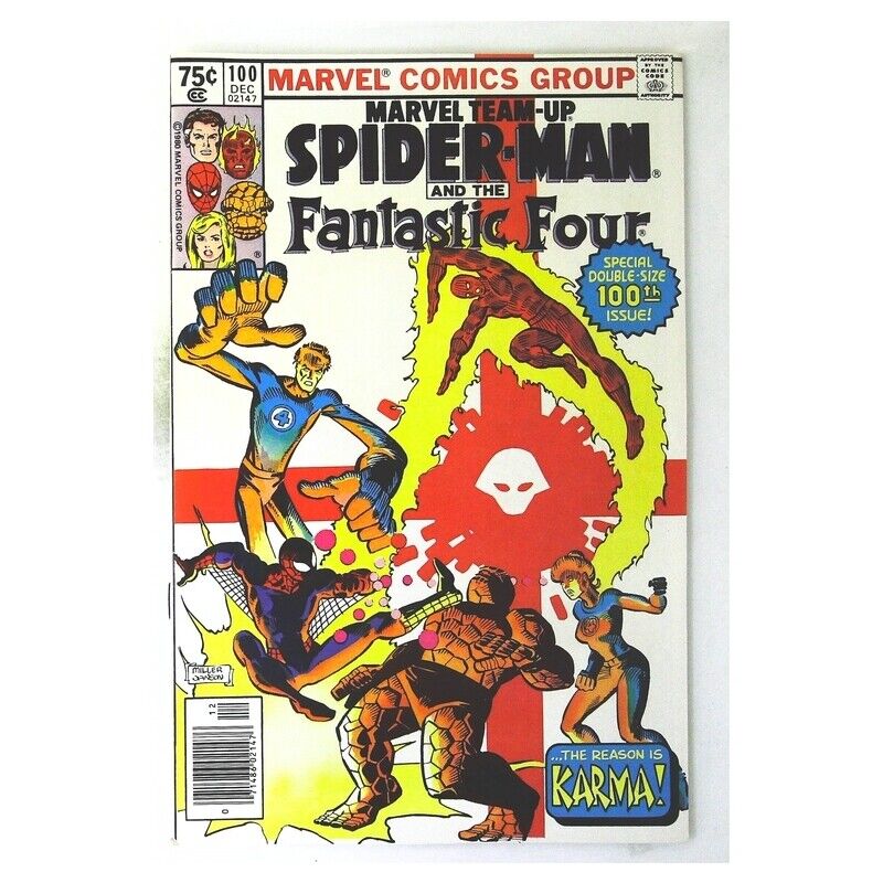 Marvel Team-Up (1972 series) #100 Newsstand in VF + condition. Marvel comics [u}