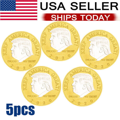 5pcs Donald Trump Keep America Great 2020 Commemorative Challenge Eagle Coin
