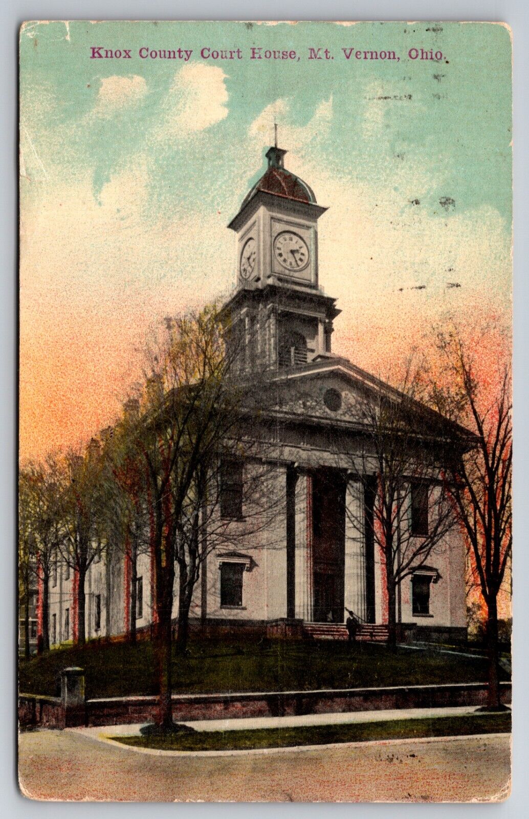 Knox County Court House Mount Vernon Ohio OH c1910 Postcard