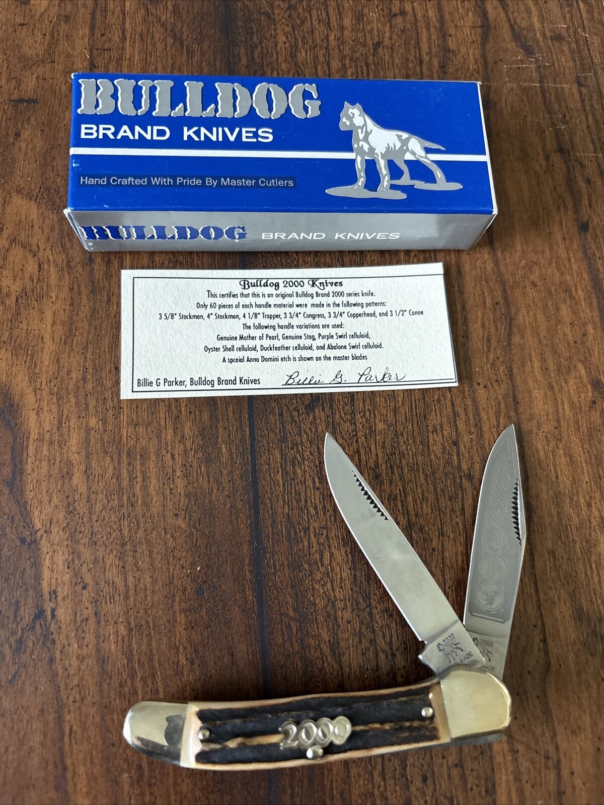 Bulldog Brand Knives 2 Blade Pocket Knife