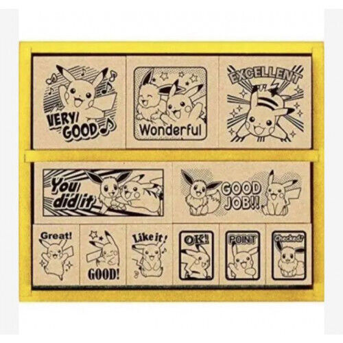 Beverly Pokemon Pikachu Wooden Reward Stamp Limited 1 point From Japan