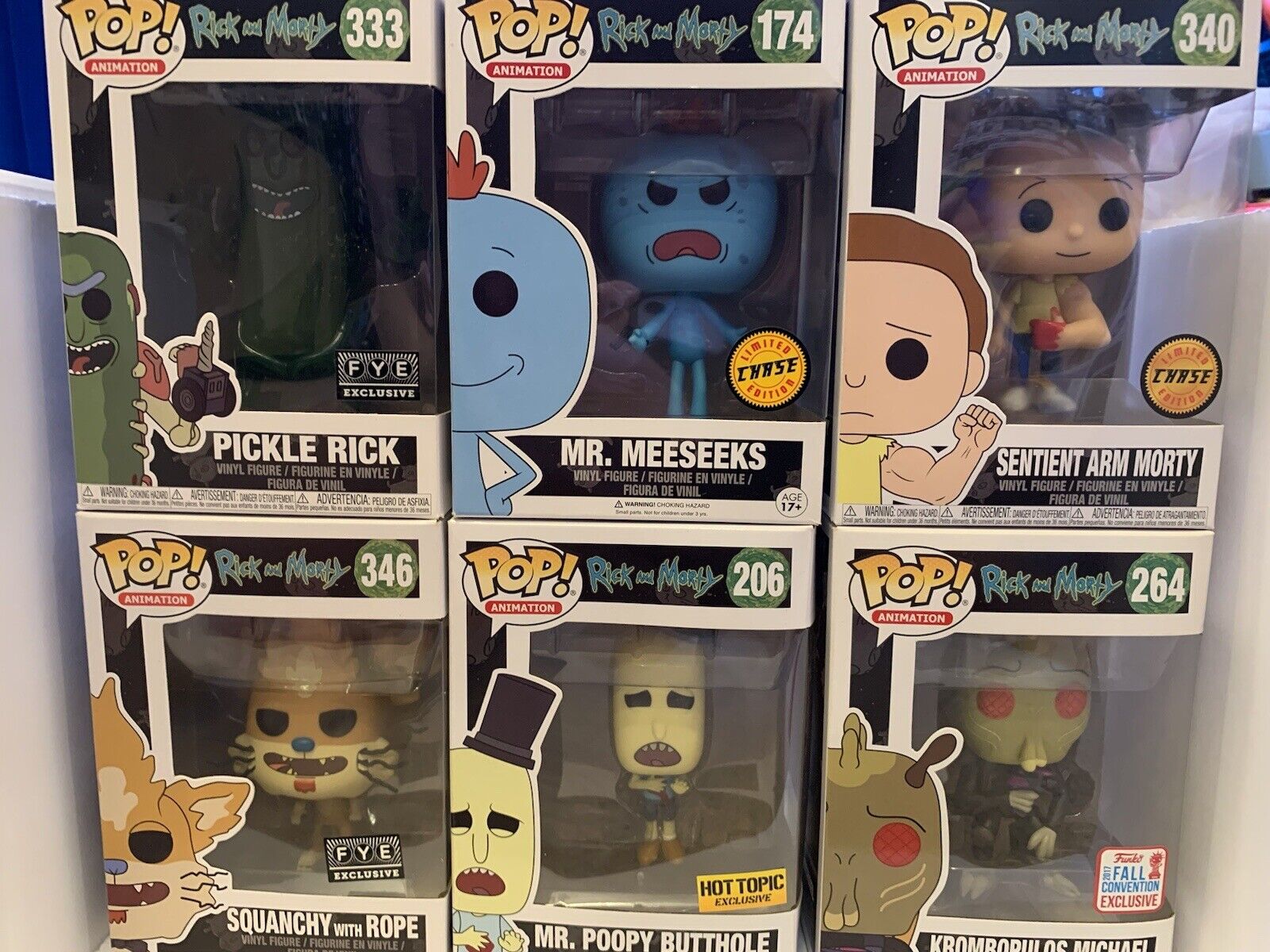 RICK AND MORTY RARE FUNKO POP LOT CHASES AND STORE EXCLUSIVES Lot #2