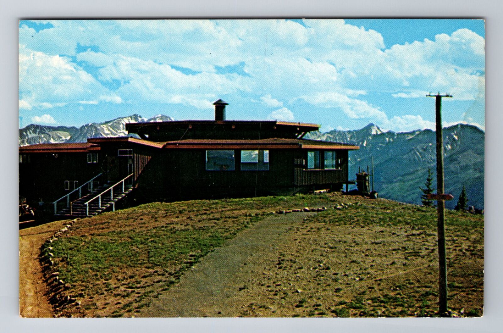 Aspen CO-Colorado, The Sundeck, Dining, Antique Vintage Souvenir Postcard