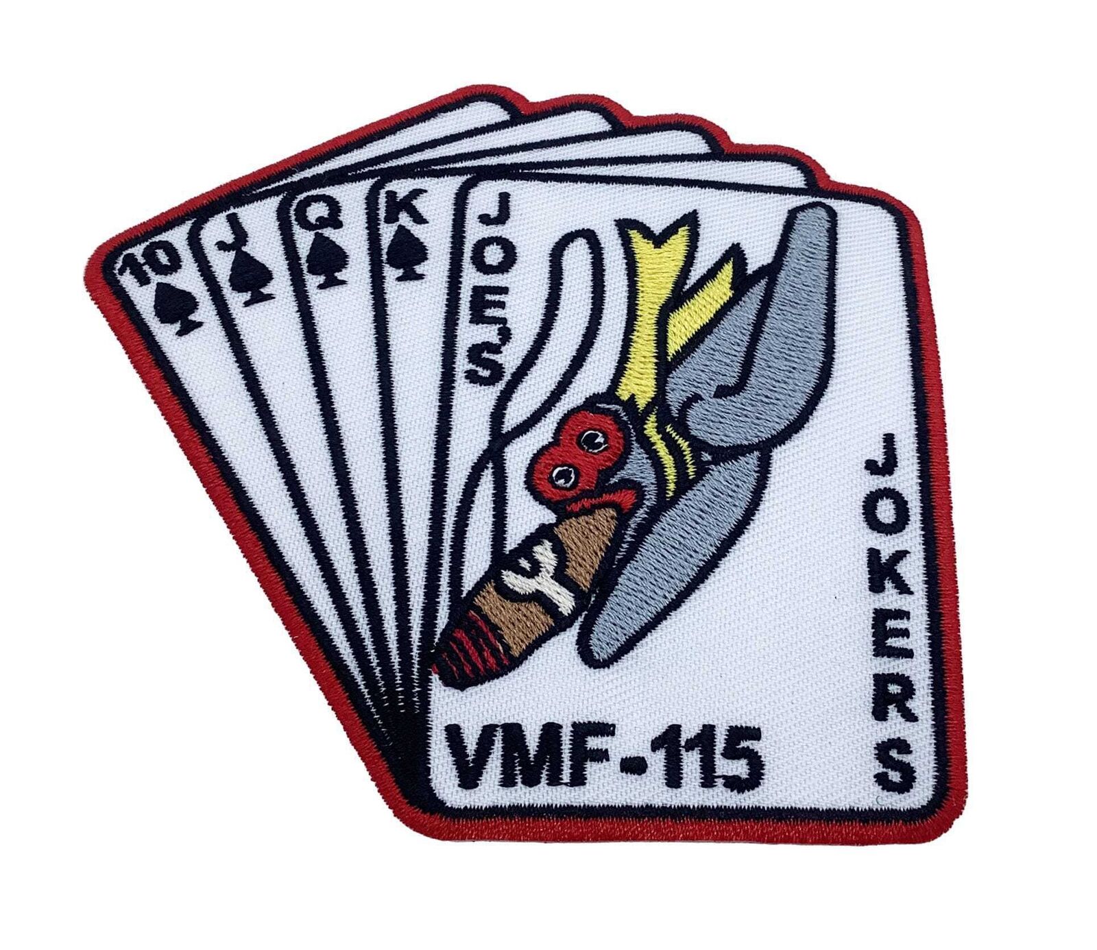 VMF-115 Joe\'s Jokers Patch- With Hook and Loop