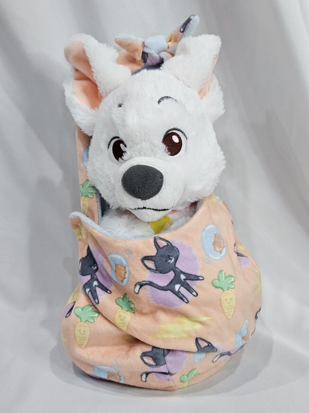 Disney Parks - Disney Babies Baby Bolt Plush With Pouch Blanket
