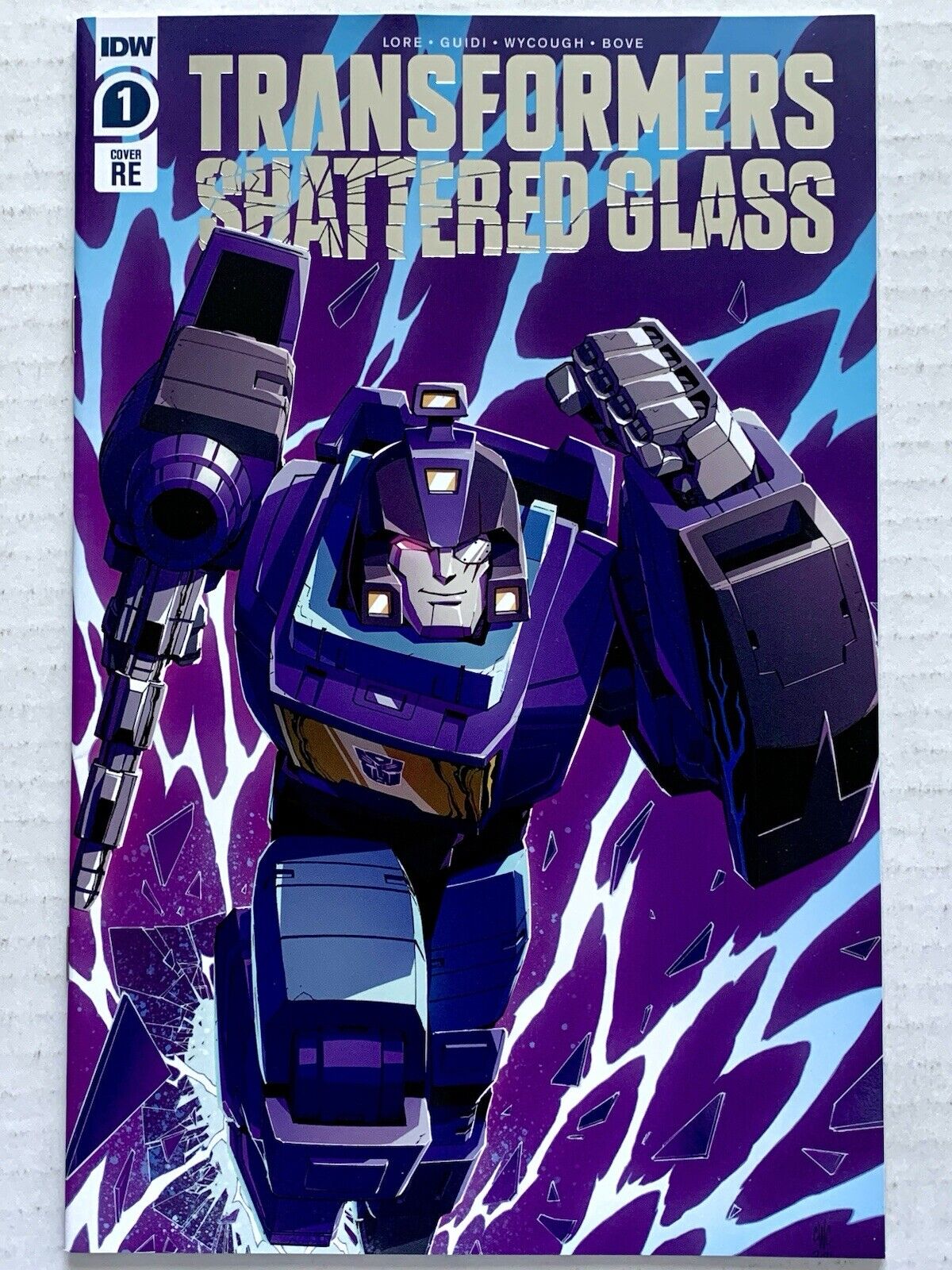 Transformers Shattered Glass #1 RE (2021) IDW- Hasbro Pulse Exclusive (NM/9.4)