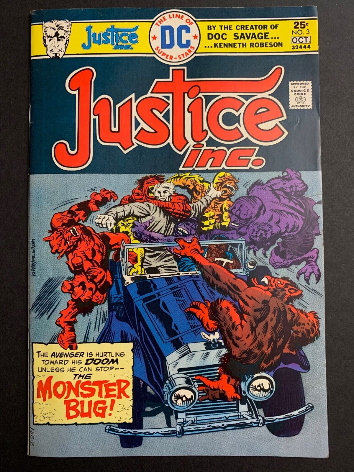 Justice Inc. 3 FN+ -- DC Bronze Age Kirby 1975