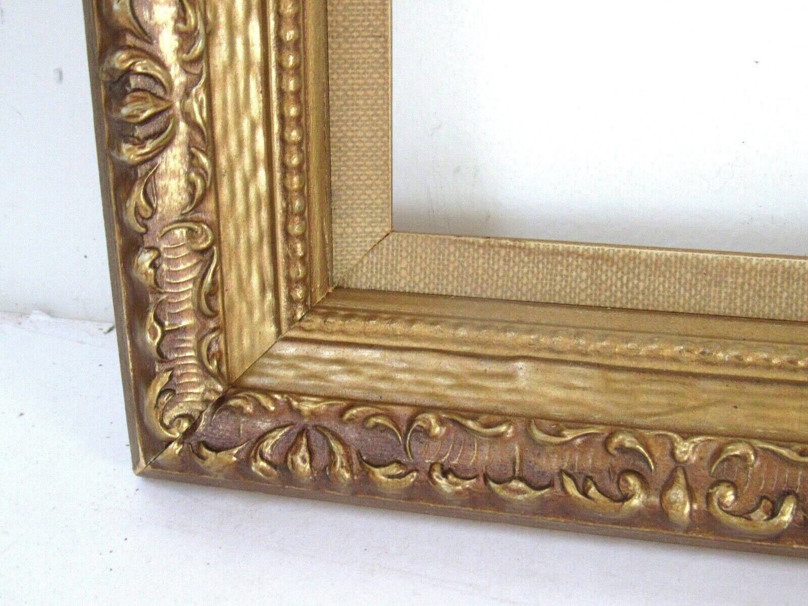 VINTAGE  GREAT QUALITY GILDED FRAME FOR PAINTING  20  X 16  INCH ( f-36 )