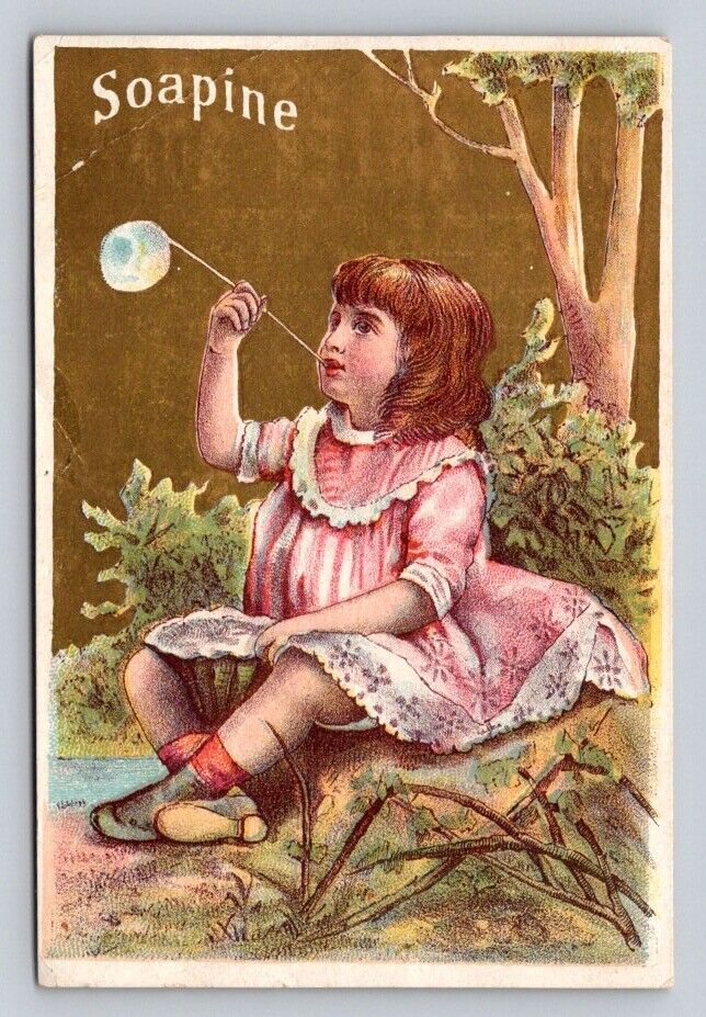 Soapine Kendall Manufacturing Girl Blowing Bubbles  P422