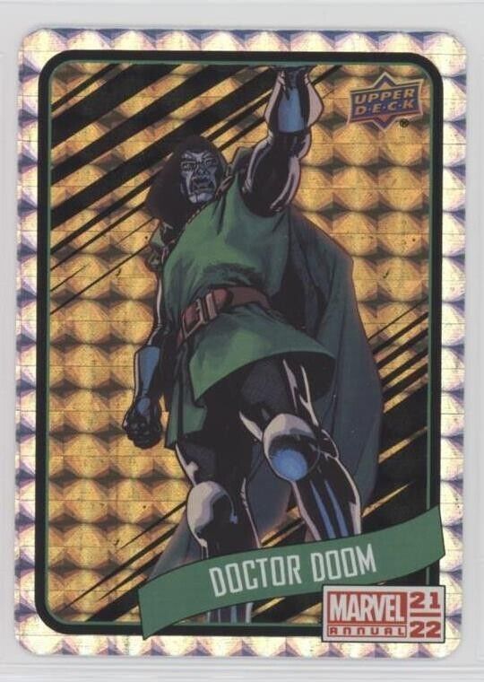 2021-22 Marvel Annual Backscatters Gold Parallel B2 Doctor Doom