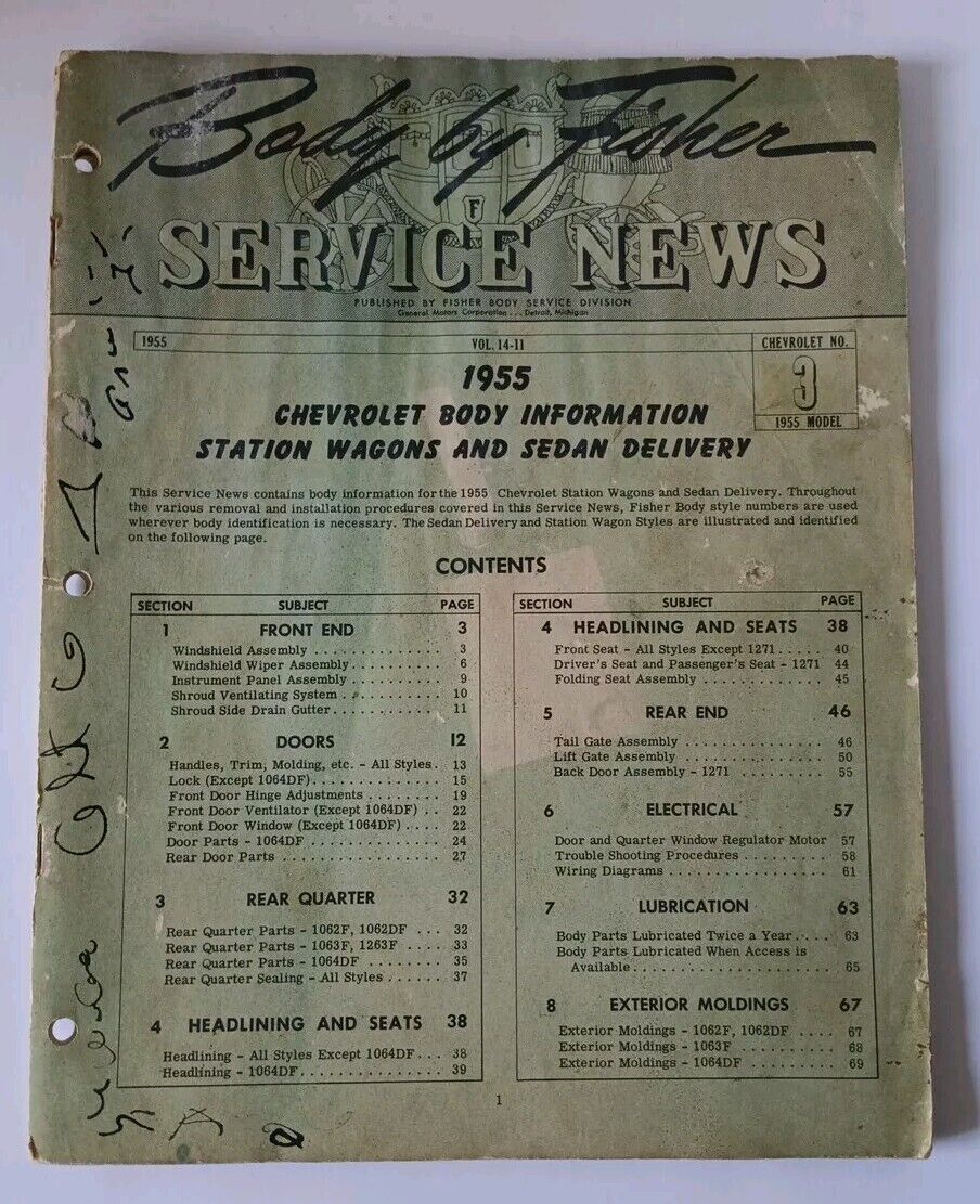 1955 Chevrolet Service News Vol 14-11 Chevrolet #3